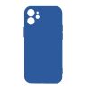Apple iPhone 12 Mini Soft Silicone Case Blue with Camera Cover High Quality