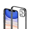 Apple iPhone 12 Pro Luxury Classic Square Frame Protection Case Black With Soft Thin Transparent Camera Protector High Quality - Bild 3