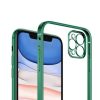Apple iPhone 12 Pro Luxury Classic Square Frame Protection Case Dark Green With Soft Thin Transparent Camera Protector High Quality - Bild 3