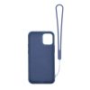 Apple iPhone 12 Mini Soft Liquid Silicone Case Gray with Magnetic Ring Holder Stand and Slim Hands Strap High Quality - Bild 2
