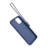 Apple iPhone 12 Mini Soft Liquid Silicone Case Gray with Magnetic Ring Holder Stand and Slim Hands Strap High Quality - Bild 5