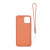 Apple iPhone 12/12 Pro Soft Liquid Silicone Case Orange with Magnetic Ring Holder Stand and Slim Hands Strap High Quality - Bild 2