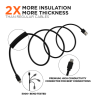 iPhone laddare 3 Meter Apple Certified Lightning Kable Svart - Bild 4