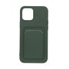 Original Candy Flower Wallet Card Slot Phone Case for iPhone 12 Mini Navy Soft Silicone Shockproof Cover