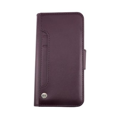 RV Plånboksfodral Extra Kortfack och Stativ - iPhone 13 Pro Max - Mörklila