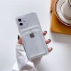 iPhone 11 TPU Shockproof Protective Wallet Case Transparent
