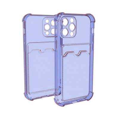 iPhone 13 Pro TPU Shockproof Protective Wallet Case Purple