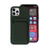iPhone 13 Pro Silikonskal med Korthållare - Militärgrön - Bild 2