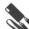 Apple iPhone X/XS Liquid Silicone Phone Cover With Hand Rope High Quality Black - Bild 4