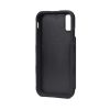 PU Leather Back Flip Kickstand Card Case Black For iPhone X/XS - Bild 2