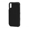 PU Leather Back Flip Kickstand Card Case Black For iPhone X/XS - Bild 5