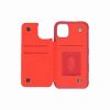 iPhone 11 Pro PU Leather Back Flip Wallet Case Red - Bild 4