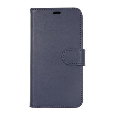 iPhone X/XS Flip Stand Läderplånboksfodral Blå