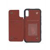 PU Leather Back Flip Kickstand Card Case Brown For iPhone X/XS - Bild 3