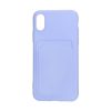 Original Candy Flower Wallet Card Slot Phone Case for iPhone X/XS Purple Soft Silicone Shockproof Cover