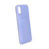 Original Candy Flower Wallet Card Slot Phone Case for iPhone X/XS Purple Soft Silicone Shockproof Cover - Bild 3