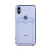 iPhone XS Max TPU Shockproof Protective Wallet Case Purple