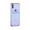 iPhone XS Max TPU Shockproof Protective Wallet Case Purple - Bild 3