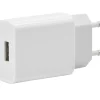 SiGN Väggladdare för iPhone, iPad, Android 1xUSB-A, 2.4A - Vit