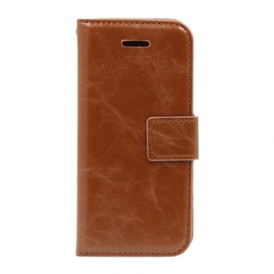 Detachable Leather Case For iPhone 5/5S/5SE Brown