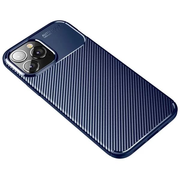 Carbon fiber skal iPhone 14 Pro Max - Blå - Bild 2