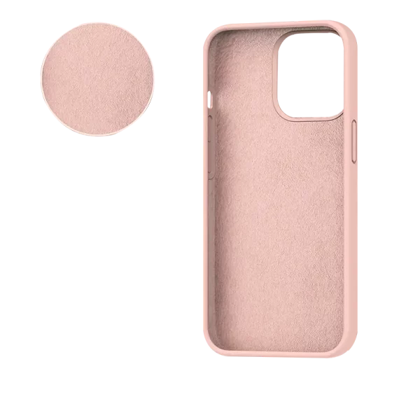 SiGN Liquid Silicone Case för iPhone 14 Pro Max - Sand Rosa - Bild 4