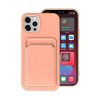 Silicone Case with Card Holder iPhone 14 Pro Pink