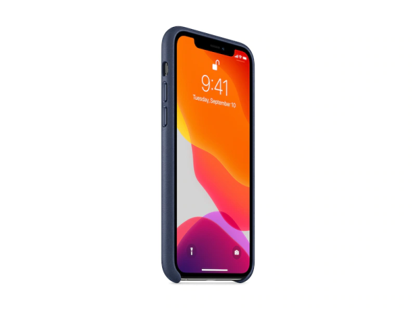 Apple Leather Case för iPhone 11 Pro - Blå - Bild 2