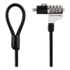 GAMING Wire Combination Lock, 4-Digits, 1.8m