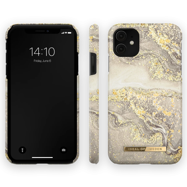 iDeal Of Sweden Fashion Skal för iPhone 11 & XR - Sparkle Greige Marble - Bild 2