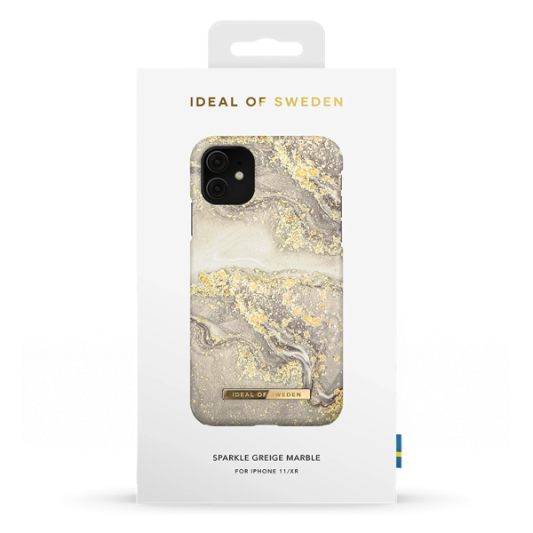 iDeal Of Sweden Fashion Skal för iPhone 11 & XR - Sparkle Greige Marble - Bild 3