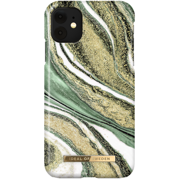 iDeal Of Sweden Fashion Skal för iPhone 11/XR - Cosmic Green Swirl