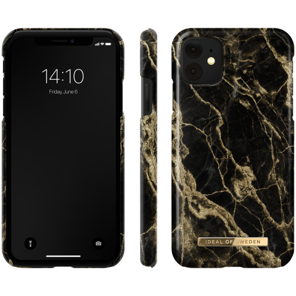 iDeal Of Sweden Fashion Skal för iPhone 11/XR - Golden Smoke Marble - Bild 2