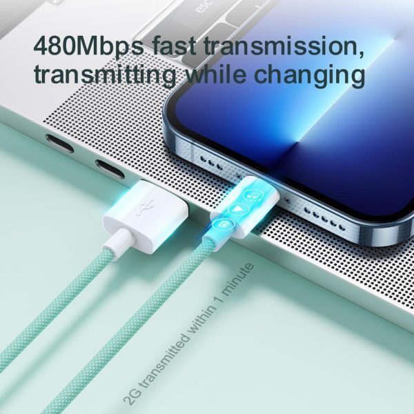 SiGN Boost USB-C till USB-C Kabel, 60W, 2m - Blå - Bild 6