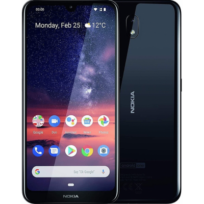 Nokia 3.2 Dual Sim Smartphone 13 MP Huvudkamera, 2 GB RAM, 16 GB Internminne Svart
