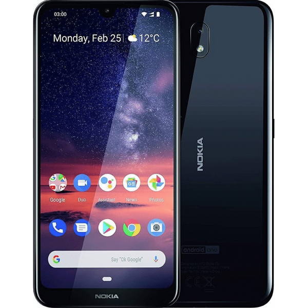 Nokia 3.2 Dual Sim Smartphone 13 MP Huvudkamera, 2 GB RAM, 16 GB Internminne Svart