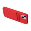 iPhone 15 Plus Mobilskal Silikon med Korthållare - Röd - Bild 4