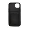iPhone 15 Plus Mobilskal Silikon med Korthållare - Svart - Bild 3