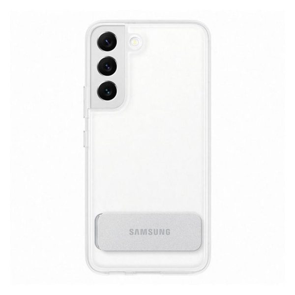 Samsung Original Galaxy S22 Plus skal clear standing cover transparent klar