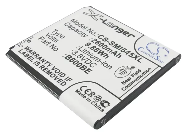 Batteri till Samsung Galaxy S4 m.fl. 2600mAh, 3.8V