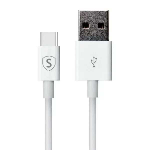 SiGN USB-C Kabel för Snabbladdning 2.4A, 12W, 1m - Vit