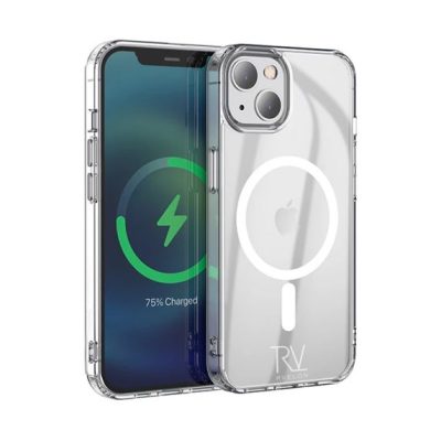 iPhone 13 Mini Skal - MagSafe Stöttåligt Rvelon Transparent
