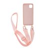 iPhone 11 Pro Max Silikonskal med Rem/Halsband - Rosa - Bild 2