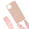 iPhone 11 Pro Max Silikonskal med Rem/Halsband - Rosa - Bild 4