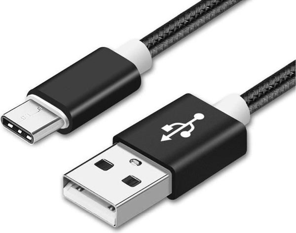 Reekin Cable (USB-C) 1 meter (Black-Nylon)