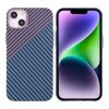 iPhone 15 Plus Mobilskal i Kolfiber - Lila/Blå