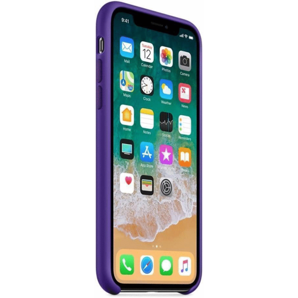 Official Apple iPhone X Silicone Case/Cover - Ultra Violet (Purple) - Bild 4