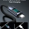 SiGN USB-C till USB-C Kabel 100W med Display, 1.2m - Svart - Bild 2