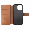 iPhone 15 Pro Max Plånboksfodral Magnet Rvelon - Brun - Bild 7