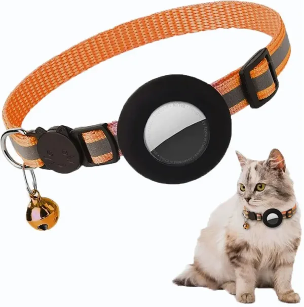 SiGN AirTag halsband för hund & katt - Orange - Bild 5